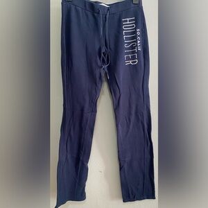 Hollister Dark Navy Blue Joggers with Drawstring